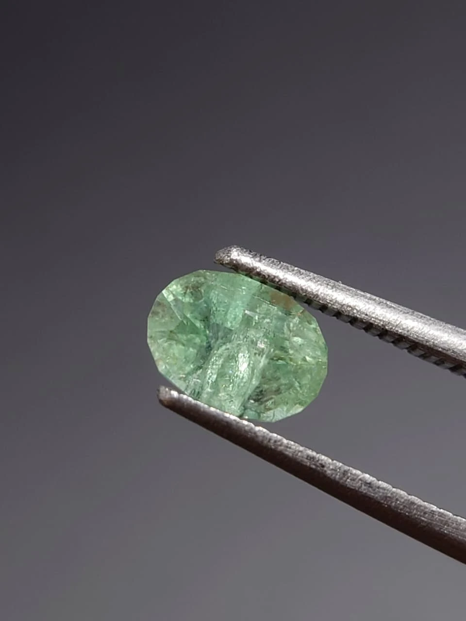 0.84ct Natural Panjsher Emerald Cushion Faceted from Afghanistan — view 4
